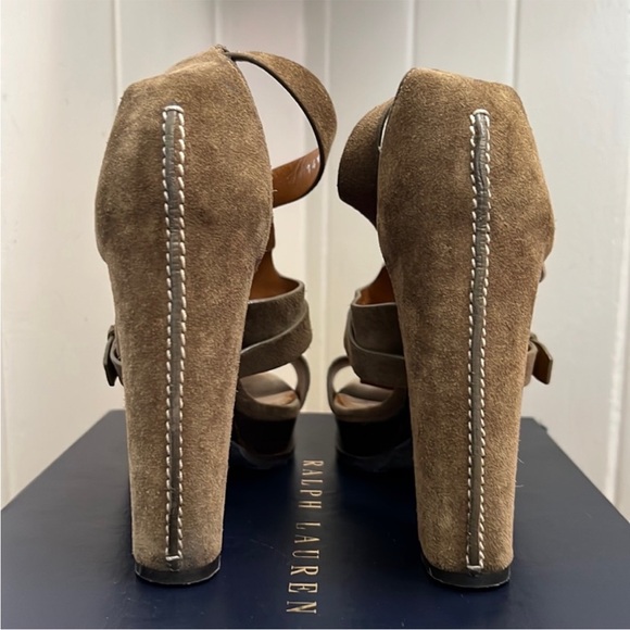 Ralph Lauren Collection Diandra Suede Heels - Picture 2 of 15